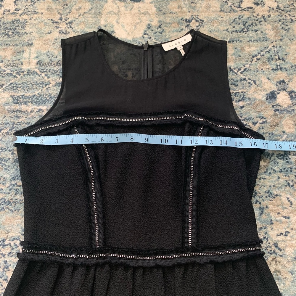 Sandro crew neck mini dress - Picture 7 of 11